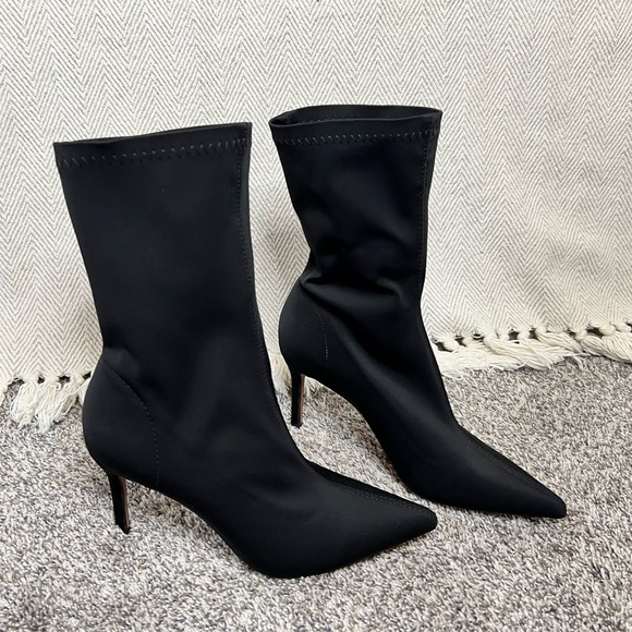 Black Bootie Stiletto Sock Bootie - Picture 6 of 6